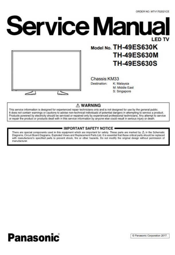 KM33_TH-49ES630K, TH-49ES630M, TH-49ES630S